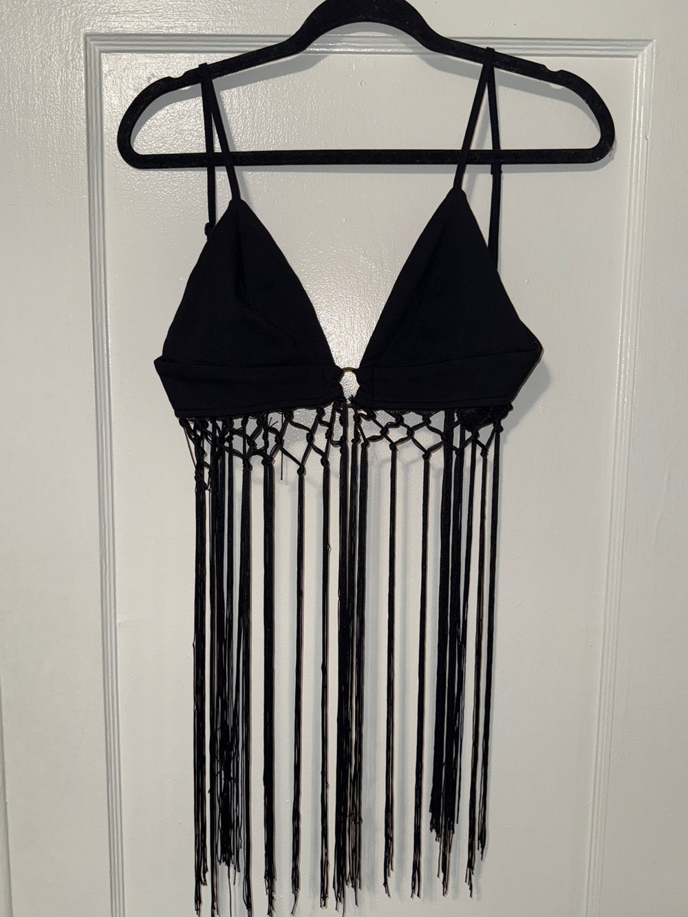 O Ring Fringe Bralette